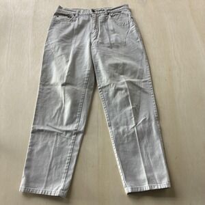 Bill Blass Jeans Womens 10P White Denim Straight Regular Cotton Light Wash